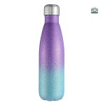 Gourde isotherme paillette bleue et violette
