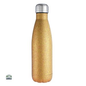 Gourde isotherme paillette dorée élégante et pratique