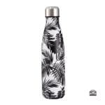 Gourde isotherme palmier noir élégante et pratique