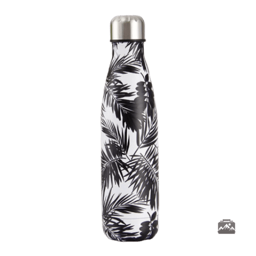 gourde-isotherme-palmier-noir-1 Gourde isotherme palmier noir élégante et pratique