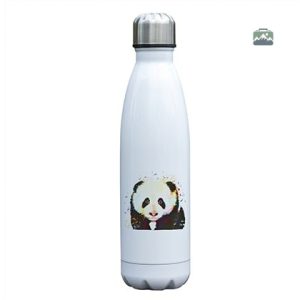 Gourde isotherme panda multicolore pour boissons