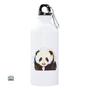 Gourde isotherme panda colorée, design ludique