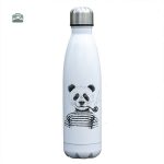 Gourde isotherme Panda Pipe pour boissons chaudes ou froides