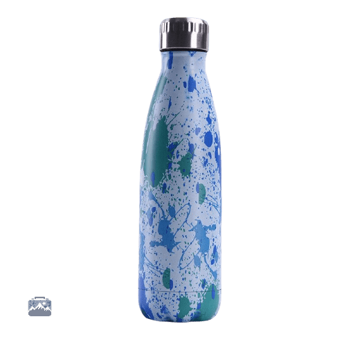 gourde-isotherme-peinture-bleue-verte-1 Gourde isotherme peinture bleue et verte
