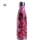 Gourde isotherme peinture rose et rouge