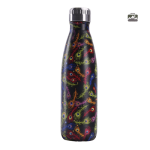 Gourde isotherme Plume Paon, design élégant et coloré