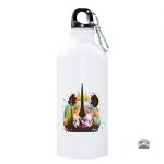 Gourde Isotherme design Rhinocéros coloré