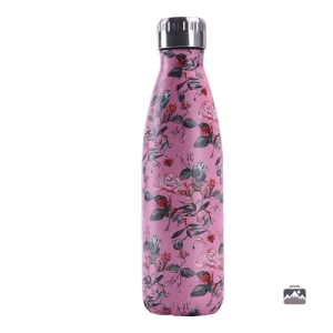 Gourde isotherme rose avec motif flamant