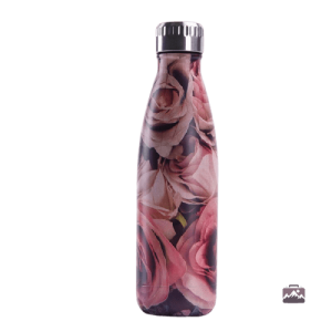 Gourde isotherme roses, design élégant et pratique