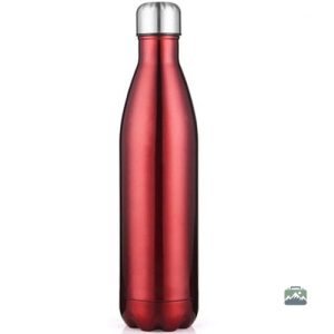 Gourde isotherme rouge pour boissons chaudes et froides