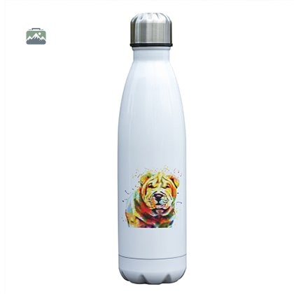 gourde-isotherme-shar-pei-multicolore-1 Gourde Isotherme Shar Peï Multicolore