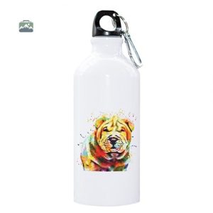 Gourde Isotherme design Shar Peï, multicolore