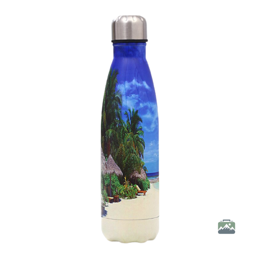 Gourde isotherme Tahiti en inox pour boissons chaudes et froides
