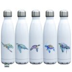 Gourde Isotherme Tortue en couleur bleu lagon
