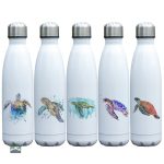 Gourde isotherme avec design de tortue colorée et originale