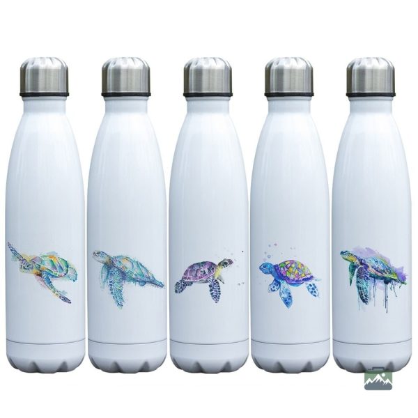 Gourde isotherme avec design tortue optimiste