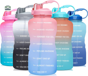 Gourde 2L en vert et violet pour les sportifs