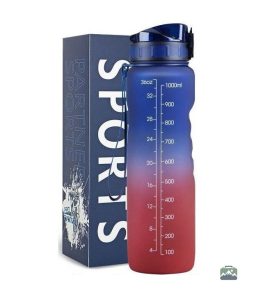 Gourde Sport 1L Bleu Rouge pour les activités en extérieur