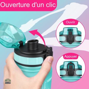 Gourde Sport 1L robuste, idéale pour les entraînements