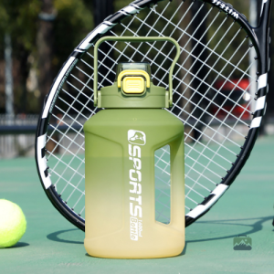 Grande gourde sport verte et jaune