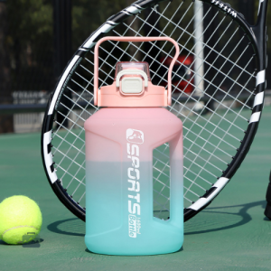 Grande gourde sport rose et bleue pour hydratation active