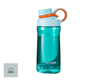 Gourde bleue sportive transparente pour une hydratation facile