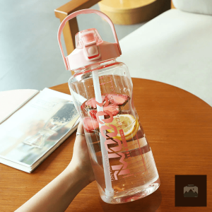 Bouteille d'hydratation transparente 2L