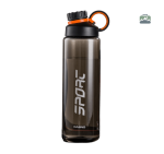 Gourde sport transparente noire 1L pour une hydratation optimale
