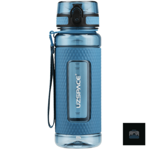 Gourde sportive bleue denim pour une hydratation facile
