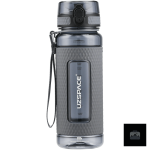 Gourde sportive grise claire pour hydrater vos entraînements