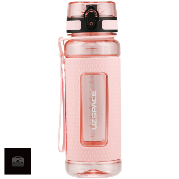 Gourde sportive rose pour une hydratation pratique