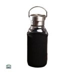 Gourde en verre avec bouchon en inox