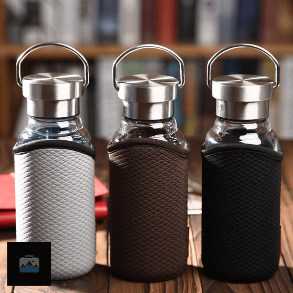 Gourde écologique en verre durable