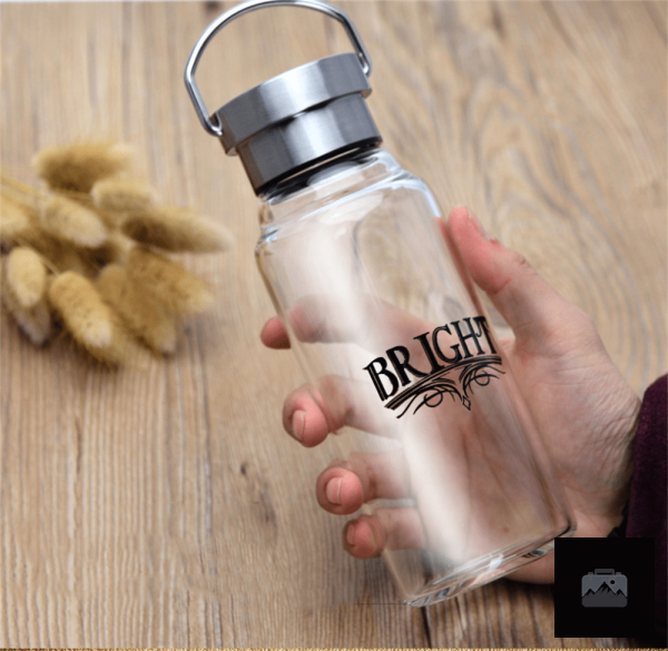 Gourde en verre pour boissons chaudes