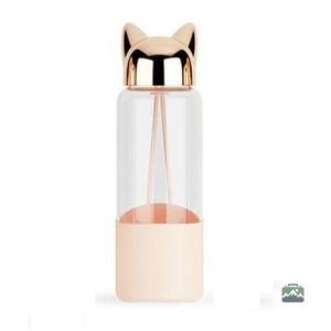 Bouteille en verre chat, design ludique et original