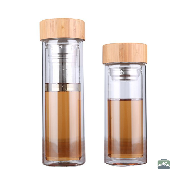 Gourde infuseur en verre pour boissons