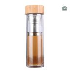 Gourde en verre durable avec infuseur