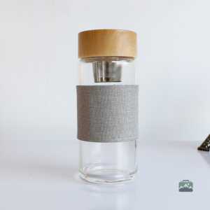 Gourde infuseur en verre pour thé