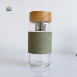 Accessoire thé : gourde en verre