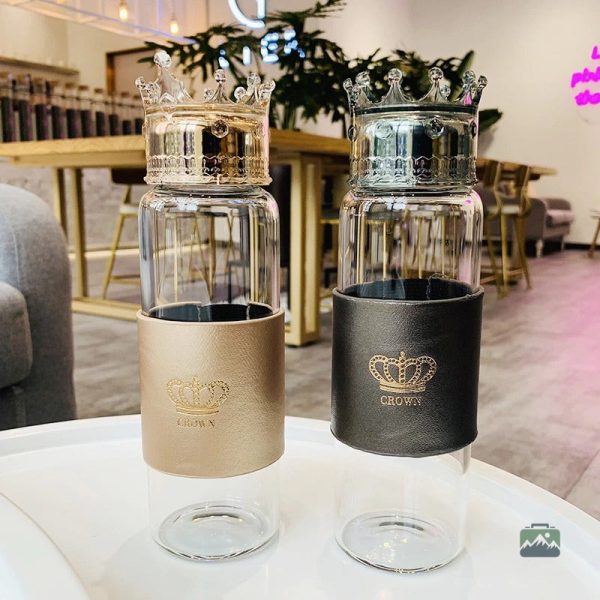 Gourde en verre, version Royale, pratique et esthétique