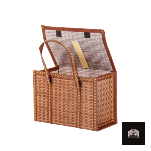 Grand Panier Pique-Nique Tissé idéal pour vos sorties en plein air
