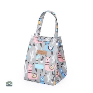 Lunch Bag Alpagas avec motif d'alpagas colorés