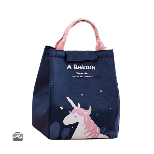 lunch-bag-bleu-licorne-1 Lunch Bag Licorne Bleu pour le repas des enfants