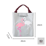 Sac à lunch design flamants roses, pratique et stylé