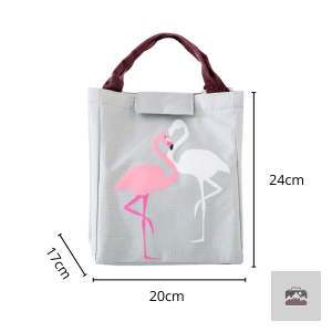 Sac à lunch design flamants roses, pratique et stylé