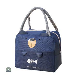 Lunch bag isotherme enfant ours bleu