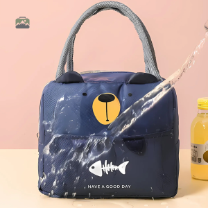 Sac à lunch pour enfants ours couleur bleue