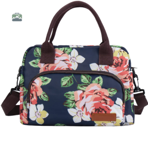 Lunch Bag Isotherme Floral avec bandoulière