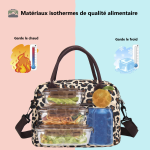Sac à déjeuner isotherme pratique et stylé