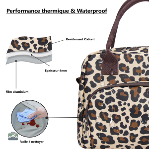 Sac Isotherme Repas au design Guépard